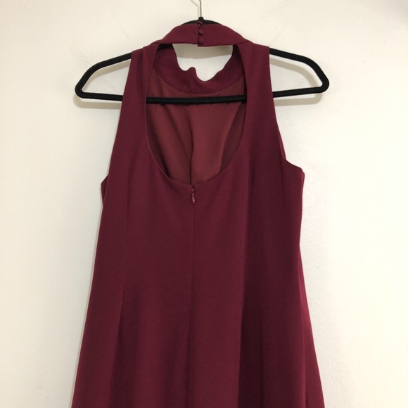 Vince Camuto Mock Neck Embellished Ruffle Hem Gown - Picture 10 of 11